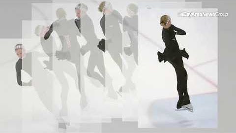 Olympic figure skater Polina Edmunds performs a triple jump in a stop motion video. #Olympics @mercn