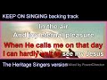 KEEP ON SINGING backing track   Heritage Singers version