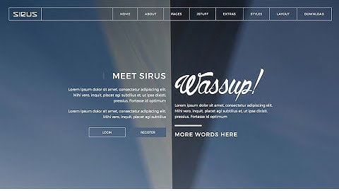 Sirus - A Pro Joomla Template - Intro Tutorial