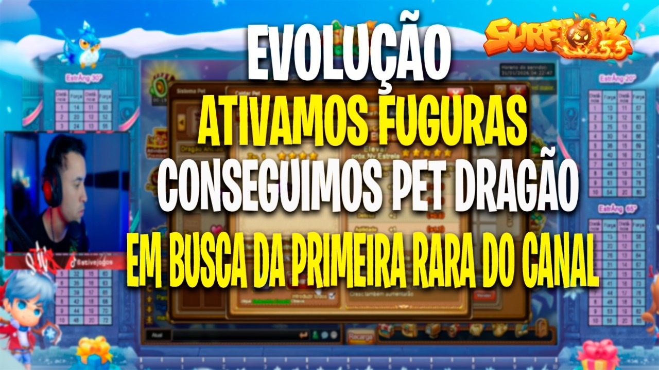 DDTANK (SURFTANK 5.5) - ATIVAMOS FUGURAS E CONSEGUIMOS O PET DRAGÃO