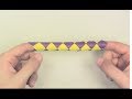 How to Make a Chinese finger trap out of paper - Yakomoga Origami tutorial