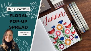 Floral Pop-Up Journal Spread Tutorial