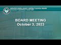 GECDSB Special Board Meeting, October 3, 2023