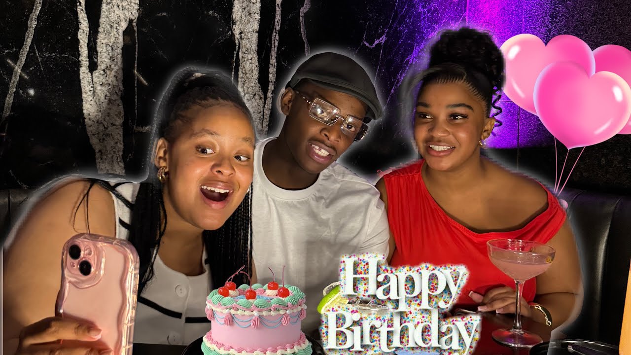 Отпраздновал день рождения моей возлюбленной с ее подругой.