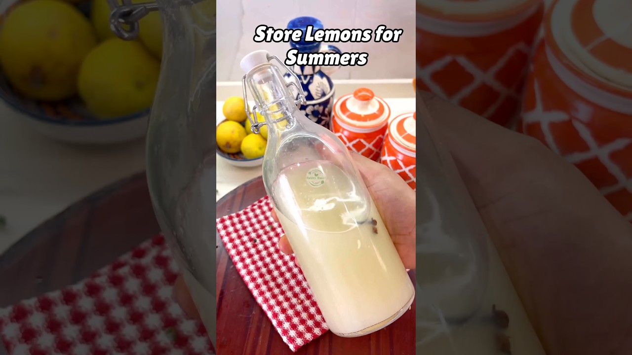 Make lemon juice last 3 months with this trick 