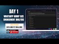 WhatsApp Group Engagement Analysis with Python | Product Analyst Challenge (Day 1)