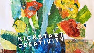 Kickstart Creativity—15 minute Abstract Art Exercise with Torn Paper #abstractart #arttutorial #art