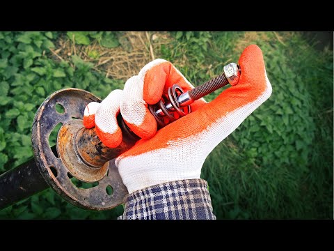 ЧТО МОЖНО СДЕЛАТЬ ИЗ СТАРОГО АМОРТИЗАТОРА! Сделай сам полезный инструмент!
