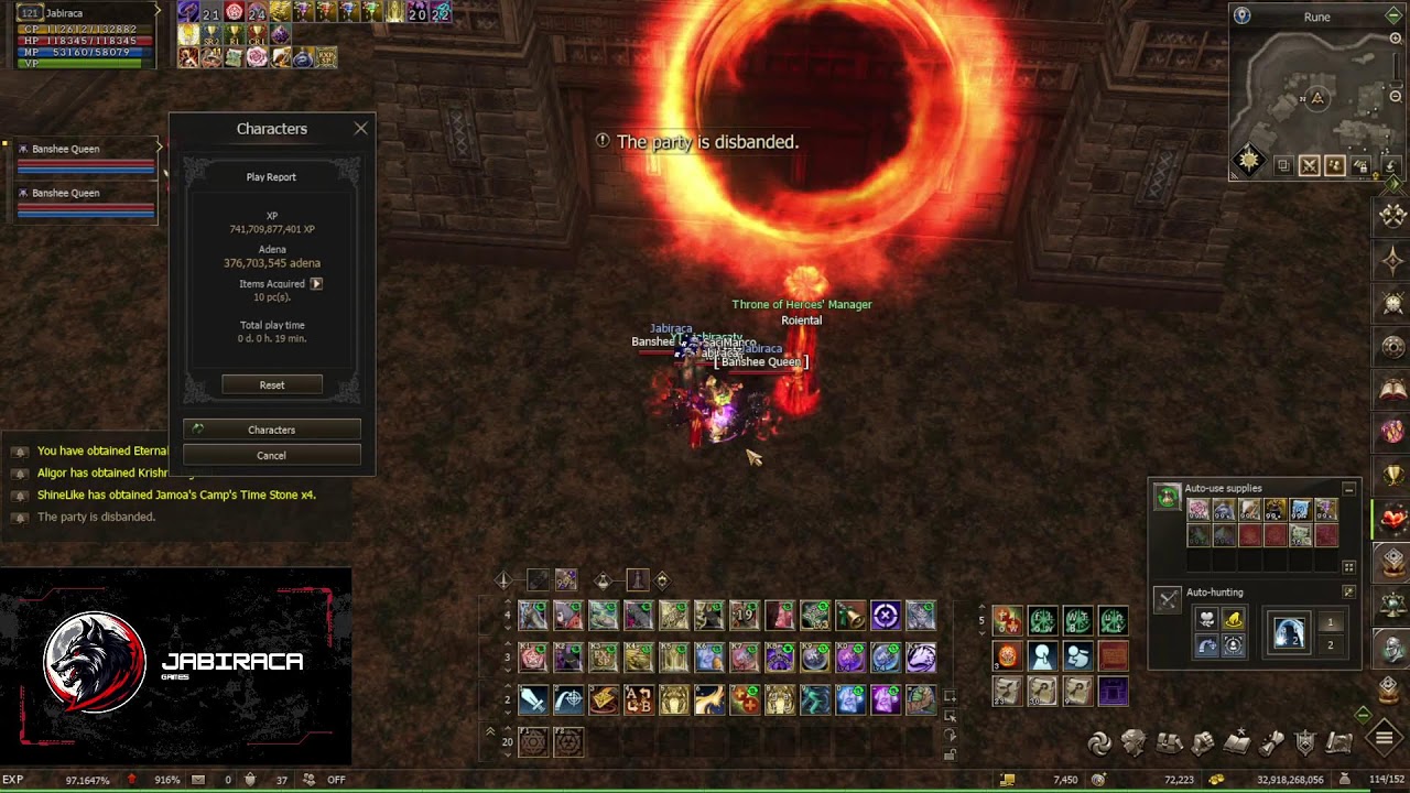 Lineage 2 EU Orfen - Wynn Spectral Master Lv 121 - Gameplay Farm 