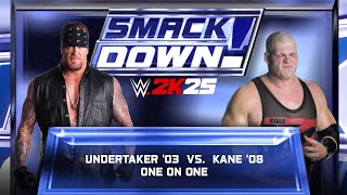 WWE 2k25 - Undertaker '03 vs Kane '03: Single Match at Smackdown