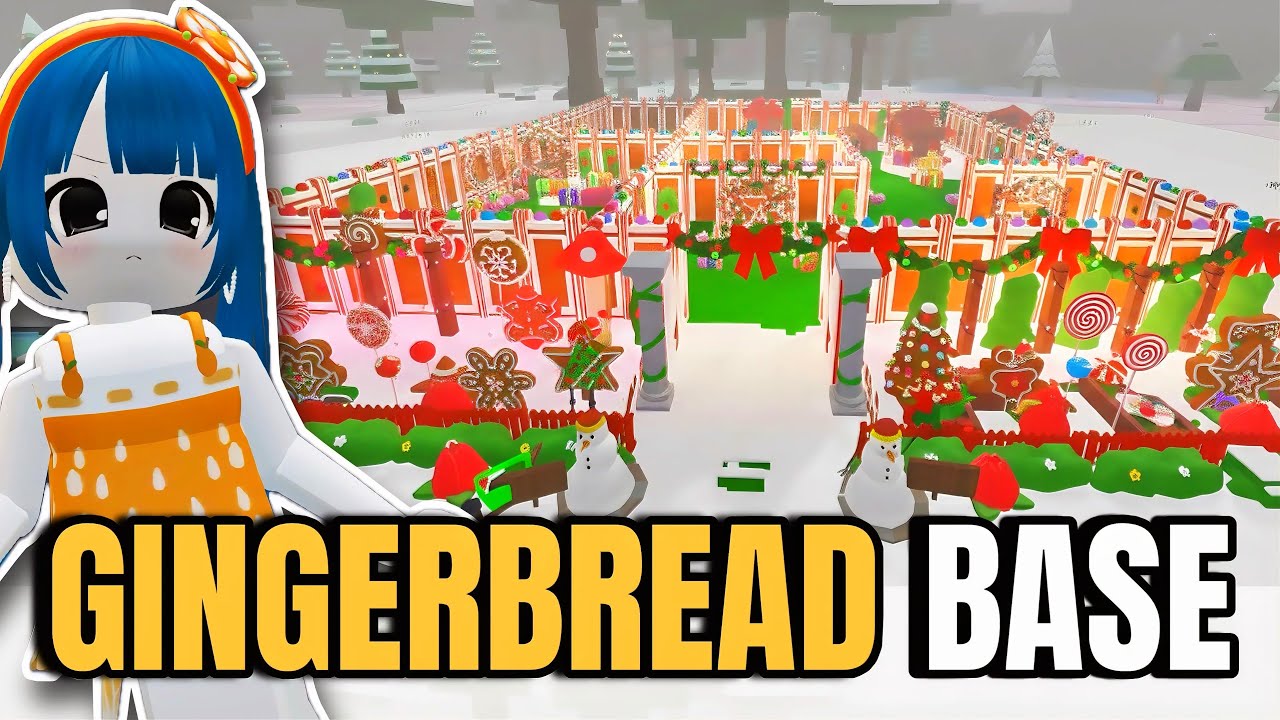 Gingerbread Base I Built a GINGERBREAD HOUSE BASE in 99 Nights in the Forest (Roblox ...