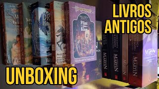 Unboxing de um monte de livros antigos (Romances/RPG)