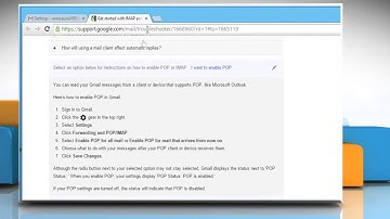Creating Filters, Enable/Disable POP IMAP :  Gmail®  Tutorial  (Part 3)