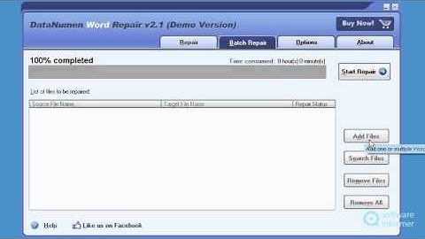 A quick look at DataNumen Word Repair