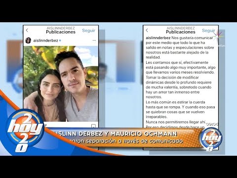 Aislinn Derbez y Mauricio Ochmann confirman separación | Hoy