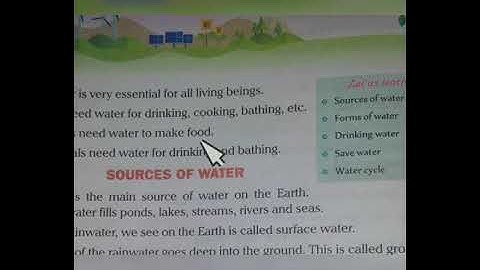 Class-2 Subject-E.V.S.Ch-9(Water)