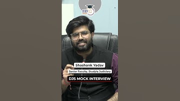 Question of the Day | DJS Mock Interview | StudyIQ Judiciary