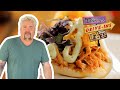 Guy fieri eats arepas in puerto rico  diners driveins and dives  food network