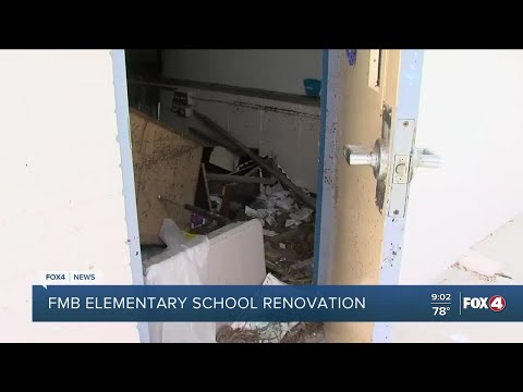 Renovations underway for Fort Myers Beach Elementary School devastated from Hurricane Ian