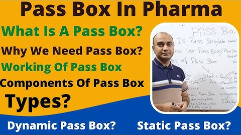 Pass Box In Pharma | Types Of Pass Box | Dynamic Pass Box | Static Pass Box