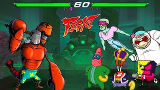 1 vs 5 Tournament Crossover: Plankton vs Spongebob vs Patrick vs Squidward vs Sandy vs Mr Krabs