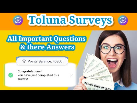 Toluna Survey's Important Questions and There Answers | Trick To Complete  Toluna Surveys 100% works