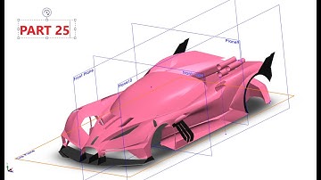 how to design Bugatti Bolide in solidworks part 25