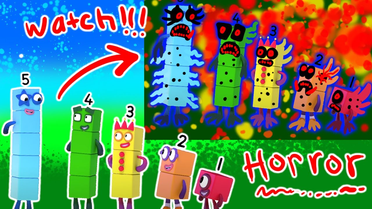 Numberblocks Halloween Special 12345 As Horror Version Youtube