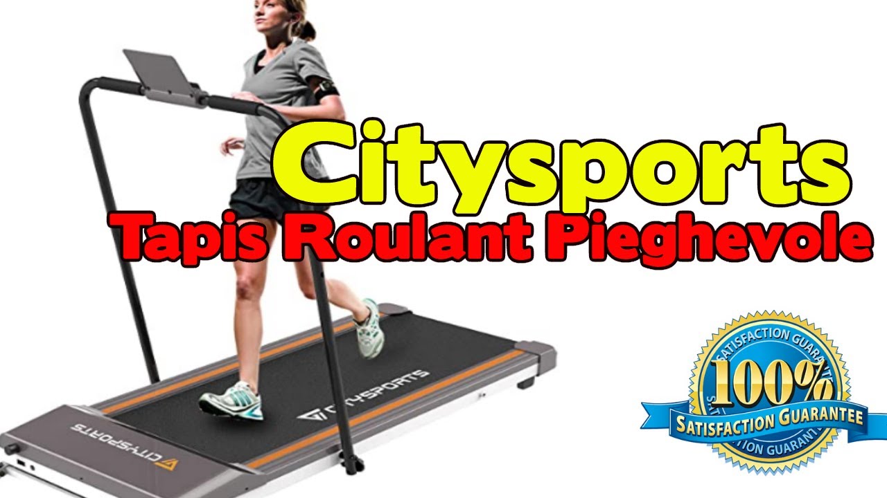 CITYSPORTS Tapis roulant Pieghevole Fitness da Ufficio casa Tapis roulant  Elettrico 