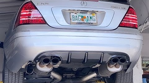 C55 AMG Kleeman headers and Full exhaust!