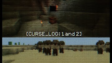 Minecraft curse of the Unknown Entity - Log 1+2 [ Weird Cave ] #arg  #gameplay  #helpme