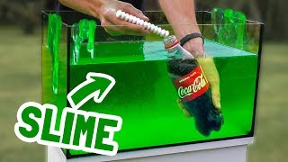 Experiment: Coca Cola and Mentos vs Slime