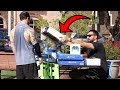 Setting Up A Free Game Store In front of Gamestop.. - YouTube