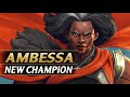 Ambessa medarda new champion preview lore abilities  league of legends