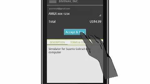 iDive Computer for Android - tutorial - m2s2