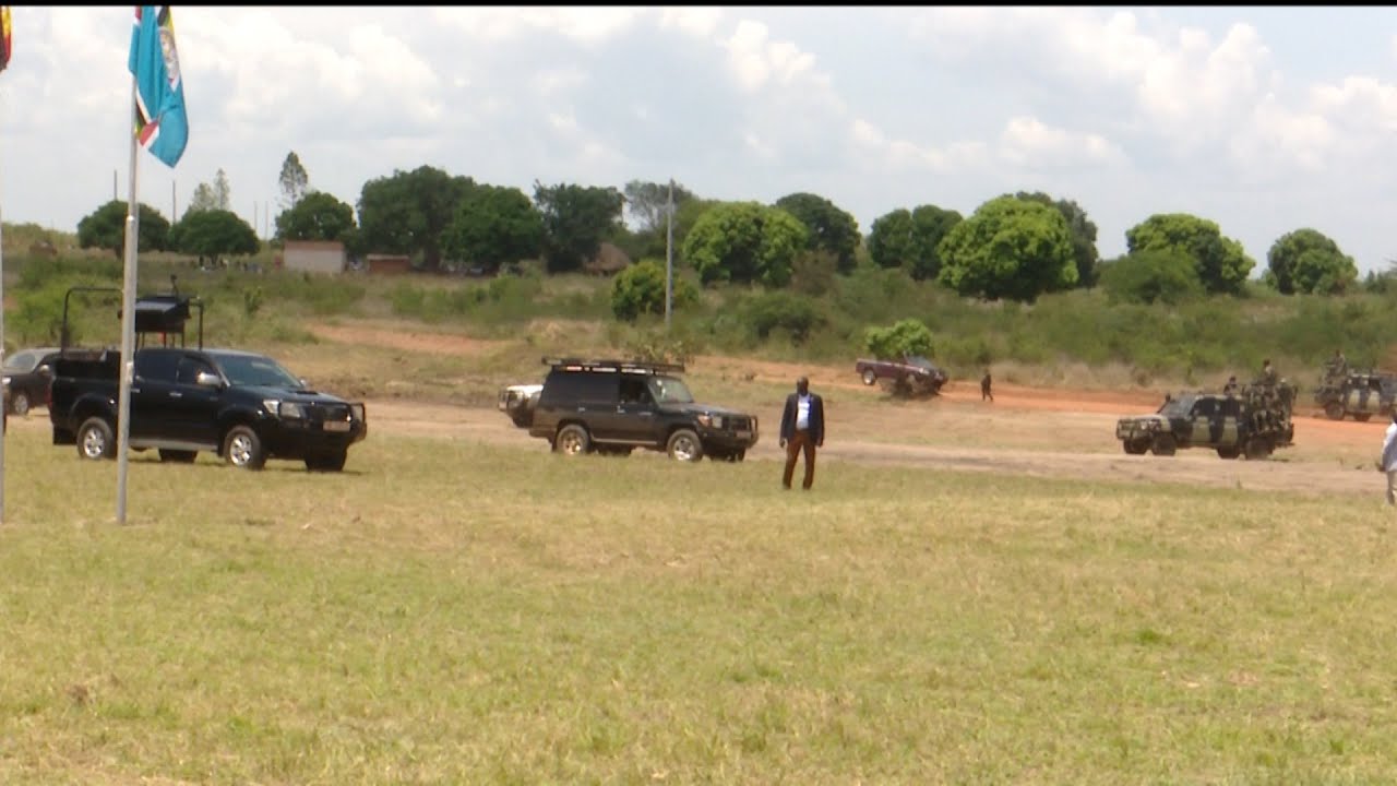 president Museveni security detail tight while in the village in Nakasongola