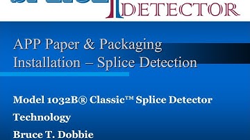 Model 1032B Classic® Splice Detector™ Installation; APP ECH WIll Sheeter