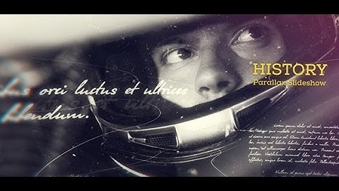 History - Parallax Slideshow (After Effects template)