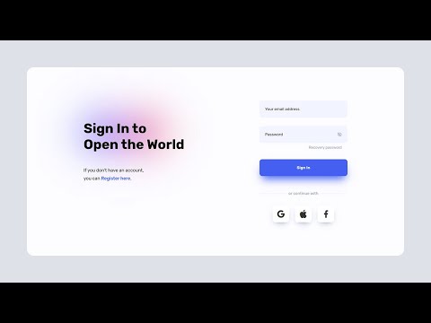 How to Make a Login Page in HTML