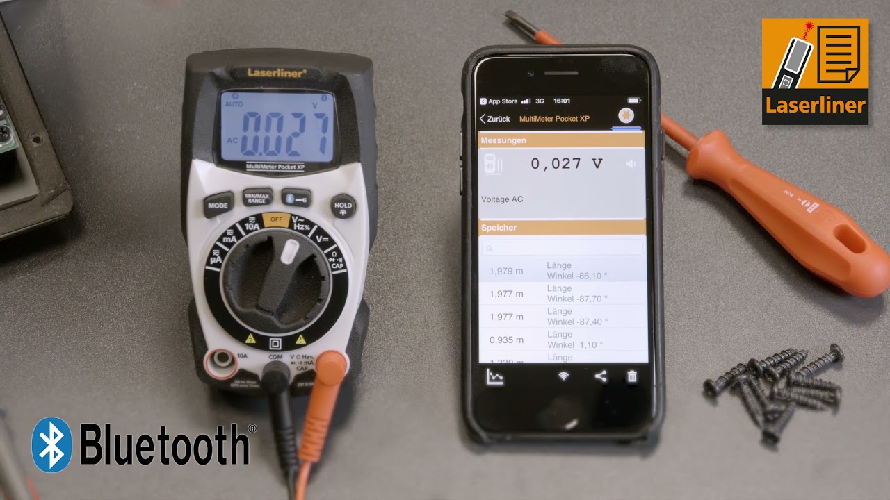 Laserliner Elektrisches Prüfgerät Multimeter MultiMeter Pocket XP