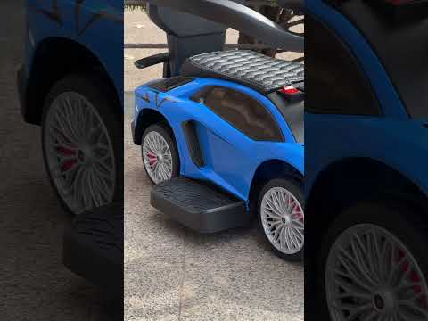 Каталка-толокар з батьківською ручкою Lamborghini M 5777EL, Білий, видео 1