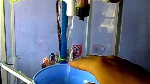 Pengujian alat cuci tangan otomatis menggunakan sensor IR