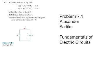 Problem 7.1 - Fundamental of Electric Circuits (Sadiku) 5th Ed