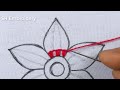 Hand Embroidery New Colourful Unique Flower Stitch, Fantasy Flower Needle Work, Easy Sewing Tutorial