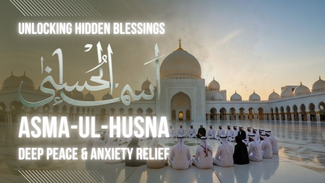Unlocking Hidden Blessings: Asmaul Husna for Deep Peace & Anxiety Relief || noorezikarAllah