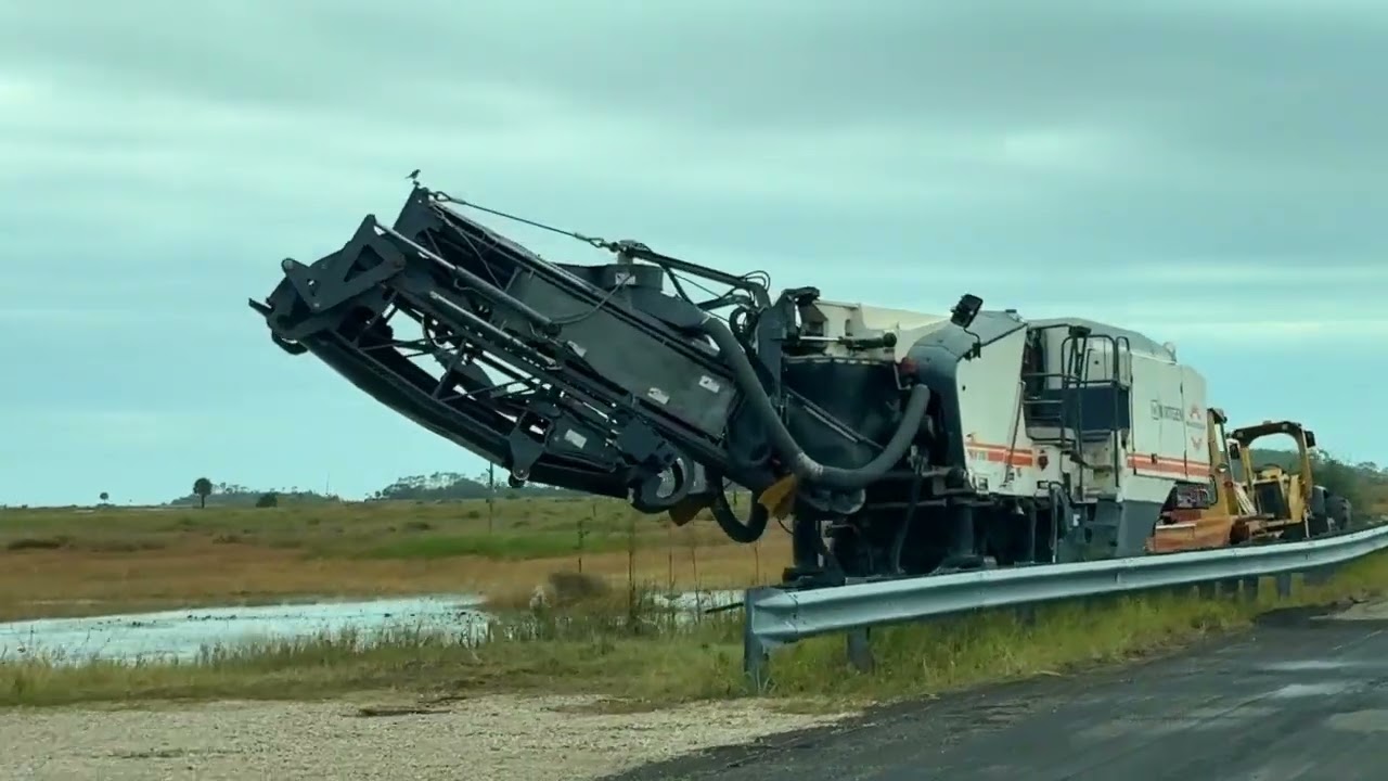 St Marks National Wildlife Refuge hurricane Nicole impact, road construction and vegetation cleaning