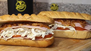 sándwich de pollo facil y delicioso