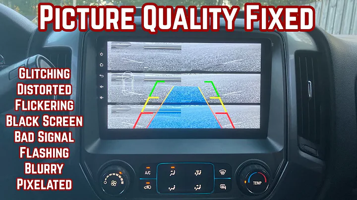 Android Reverse Backup Camera Picture Problem Fix GLITCHING DISTORTED FLICKERING BLURRY PIXELATED