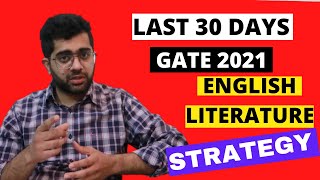 English Literature GATE Exam 2021 - Last 30 Days Strategy