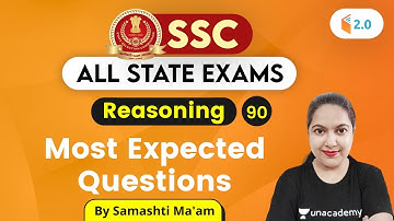 4:30 PM - SSC 2020 & All State Exams | Reasoning by Samashti Shukla | Most Expected Questions